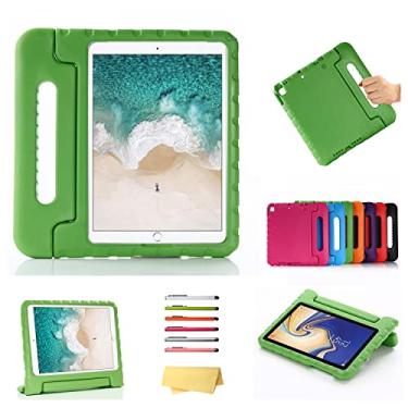 Imagem de UUcovers Capa infantil para iPad 9ª/8ª/7ª geração de 10,2 polegadas com alça rotativa/suporte, leve, espuma vinílica acetinada, à prova de choque, resistente, suporte para iPad de 10,2 polegadas