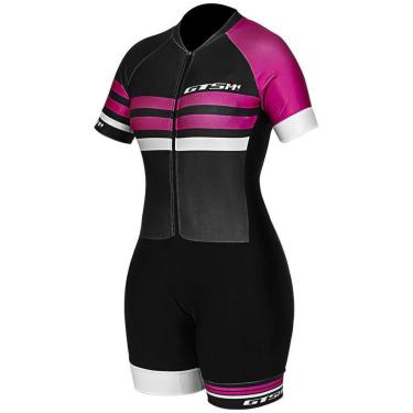 Imagem de Macacão Feminino Ciclista Gtsm1 Manga Curta com Proteção - UVA / UVB 50 FPS-Feminino