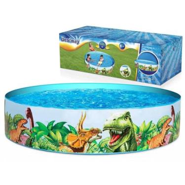 Imagem de Piscina Inflável Infantil Dinossauro 2.44M X46cm 2074 Litros - Bestway