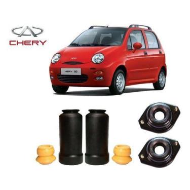 Imagem de 2 Kit Coxim Batente Coifa Amortecedor Dianteiro Chery Qq 2014 2015 201