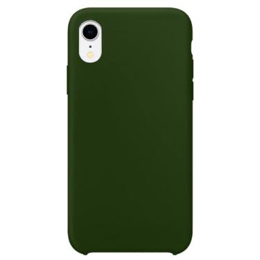 Imagem de Capa Capinha Silicone Compatível Com Apple iPhone XR - GCM Cases, Verd