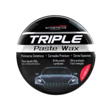 Imagem de Triple wax 100gr cera carnauba premium autoamerica 