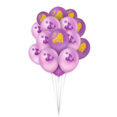 Imagem de Decoração Rapunzel festa aniversário 25 und balão n9 - Regina
