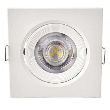Imagem de Spot LED de Embutir Quadrado 5W Bivolt Luz Branca (6500K) Foxlux