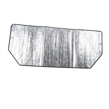 Imagem de UxicRuya Cobertura de Ar Condicionado Proteção Isolamento Térmico Telhado à Prova de Poeira Folha de Alumínio Capa Protetora Guarda-sóis de Ar Condicionado, 120cmx50cm de espessura