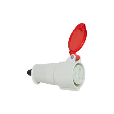 Imagem de Plugue Industrial Acoplamento 32A 2P+T 380/440V IP44 6H Vermelho N3259 – Steck