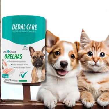 Imagem de Dedal Care Dedeiras Umedecidas Limpa Orelhas para Cachorros e Gatos Pe