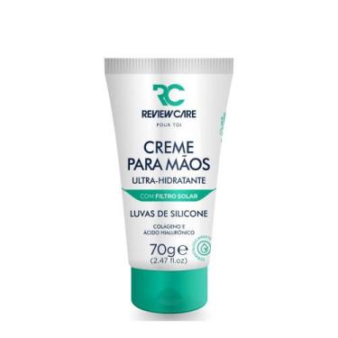Imagem de Creme para Mãos Ultra Hidratante com Filtro Solar Luvas de Silicone - 