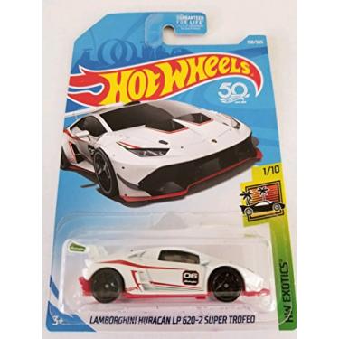 Imagem de Hot Wheels 2018 50th Anniversary HW Exotics Lamborghini Huracan LP 620-2 Super Trofeo 150/365, White