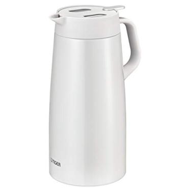 Imagem de Tigre Thermos PWO-A200W Retenção quente e fria, Pote de mesa, Branco, 15,6 galões (2,0 L)