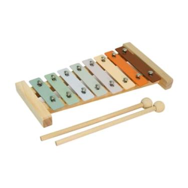 Imagem de UGPLM 8 Nota Xilofone Hand Knock Piano Brinquedo com 2 Marretas Moldura de Madeira para Orquestras Escolares Performance Ao Vivo Concerto Infantil Ao Ar