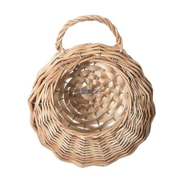 Imagem de Nishiyuenyi Suporte para Vasos de Plantas Suporte para Vasos de Plantas de Parede Armazenamento para Cesta de Flores Pendurada em Vime Suporte para Vasos, MADEIRA, Tamanho real