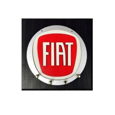 Imagem de Porta Chaves Madeira Mdf Não Esqueça Chaves Fiat - Casa Nobre
