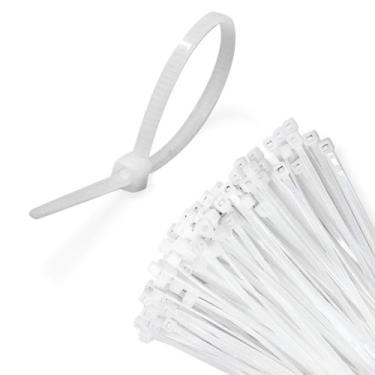 Imagem de Kit 500 Abraçadeira Plástica de Nylon Presilha Branco - IGUANNA, BRANC