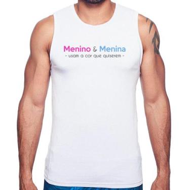 Imagem de Regata Menino e menina usam a cor que quiserem - Foca na Moda, Branco,
