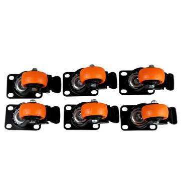 Imagem de 6 Rodinha Rodízio Roda Reforçada Moveis Pesados 600kg 50mm - XXX
