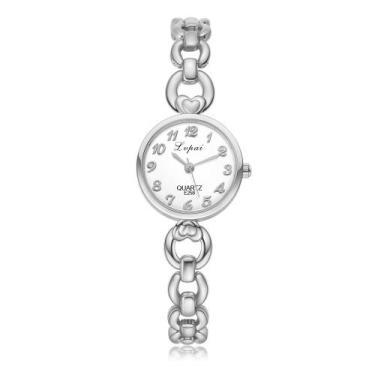 Imagem de Relógio De Pulso Feminino Prata Pequeno Quartz Analógico - PENDULARI