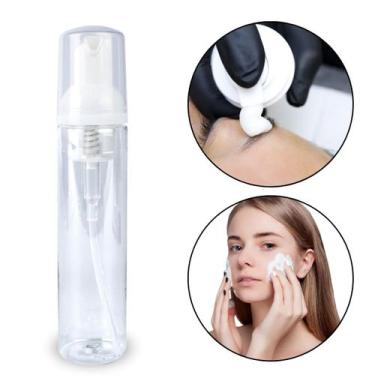 Imagem de Frasco Válvula Pump Transparente100ml Cílios Sobrancelhas Limpeza Pele