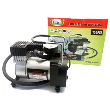 Imagem de Mini Compressor de Ar 12v 150 PSI Portátil Inflar Bola Pneu - IDEA - I