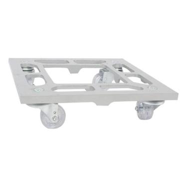 Imagem de Suporte Para Vaso 25cm Quadrado Com Rodízio Até 135kg - Tecnofusi, Pra