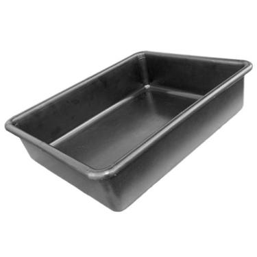 Imagem de Bandeja Plástico Reforçada - MBM Decor, Preta