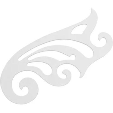 Imagem de Régua Curva Francesa 33x15 Grande Molde Alfaiate Confecção - LAPIDARE,