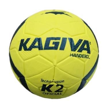 Imagem de Bola Handebol Kagiva K2 Feminina, Amarelo, Azul