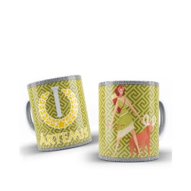 Imagem de Caneca Xícara Personalizada Deuses Olímpio ÁRTEMIS Mitologia Grego Rel