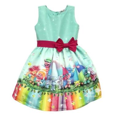 Imagem de Vestido Trolls Verde infantil festa - Atelie Iza Rocha, 1