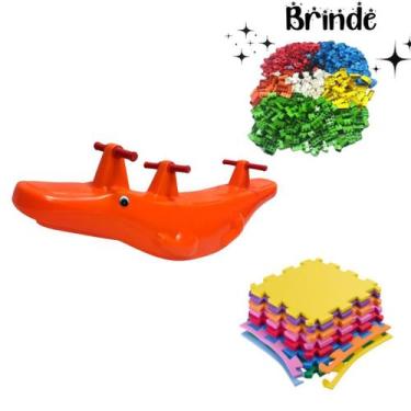 Imagem de Crocodilo com 4 Tatames 50x50 e 100 Multiblocos  Kit Completo para Div