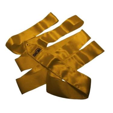 Imagem de Fita De Ginástica Rítmica Dicat Sports Cetim Cores Lisas - 6M, Dourado