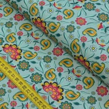 Imagem de Tecido Estampado para Patchwork - Caleidoscópio: Cristal Pequeno (0,50