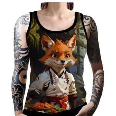 Imagem de Regata Camiseta Tshirt Chefe Raposa Cozinheira Cozinha 3 - Enjoy Shop,