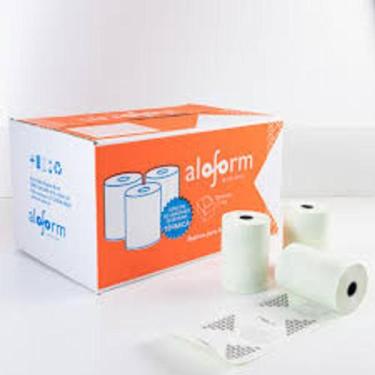 Imagem de Bobina Térmica Amarela 80mm X 30m Aloform c/30un