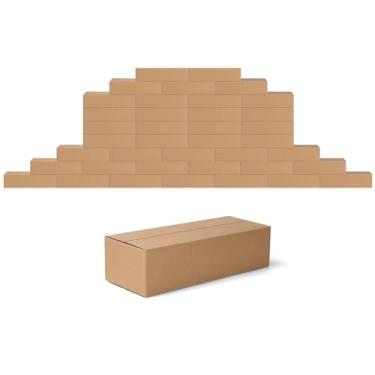 Imagem de Edenseelake Edenseelake 40 pacotes de 12x4x3 polegadas caixas de transporte pequenas caixas de papelão para embalagem, movimentação, envio, marrom