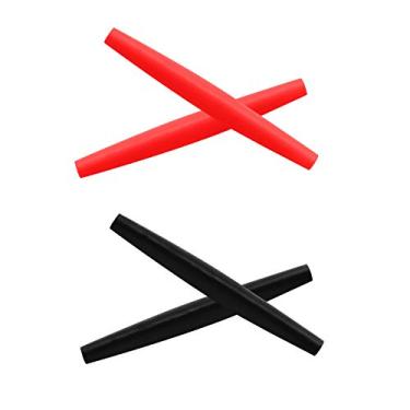 Imagem de Galvanic Meias de substituição para óculos de sol Oakley Crosshair S - Vermelho + Preto, Vermelho + Preto - Pacote Combo, 0