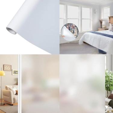 Imagem de Insulfilm Decorativo P Vidro Residencial Porta Janela Box Blindex ImpermeáveL (Jateado, 5m x 50cm)