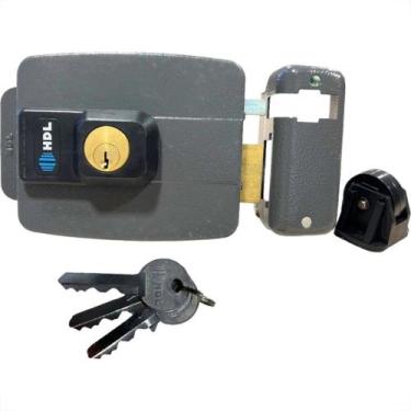 Imagem de Fechadura Eletrica Hdl C-90 Af Dupla-Abre Por Fora 12V. Cinza, 12v