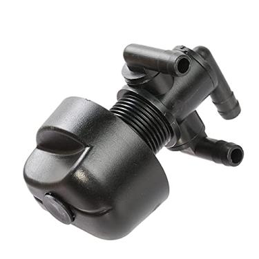 Imagem de Carkio 7052161 Interruptor de válvula de desligamento de combustível de tanque Petcock de 3 vias com botão de plástico compatível com Polaris ATV Sportsman 335 325 330 400 500 600 700