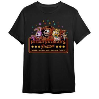 Imagem de Camiseta Fnaf Freddy Fazbear's Pizza Fantasy And Fun Game - Abstract G