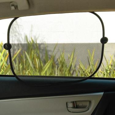 Imagem de Protetor Solar Vidro Carro Com Ventosa 2 Peças PRETO - Bene Casa, PRET