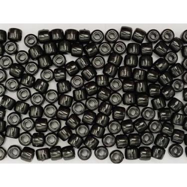 Imagem de Miçanga Tererê 8x10mm 500g Cor 051 Preto Leitoso - Aquarela