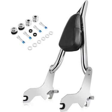 Imagem de Kekykm Encosto de motocicleta Sissy Bar compatível com Harley Davidson Sport Glide Low Rider S ST FLSB FXLR FXLRS FXLRST e FXRST, 2018-2024, cromado