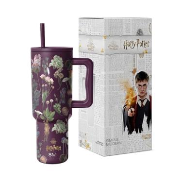 Imagem de Simple Modern Harry Potter Copo de 1,134 g com alça e tampa de canudo | Garrafa de água reutilizável isolada de aço inoxidável caneca de viagem | Presente para mulheres homens Ele Ela | Coleção Trek |