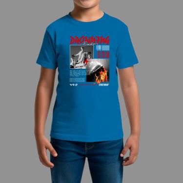 Imagem de Camisetas Infatil Básica Masculina Moda De Rua Gola Redonda Drow - Rod