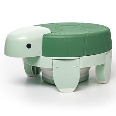 Imagem de Doytn Vaso sanitário portátil 4 em 1 para crianças pequenas – Assento de penico compacto, dobrável, com proteção contra respingos e base antiderrapante – ideal para viagens rodoviárias, acampamento,