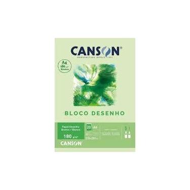 Imagem de Bloco canson a4 branco 180g 20 folhas - CANSON(1156/7570)
