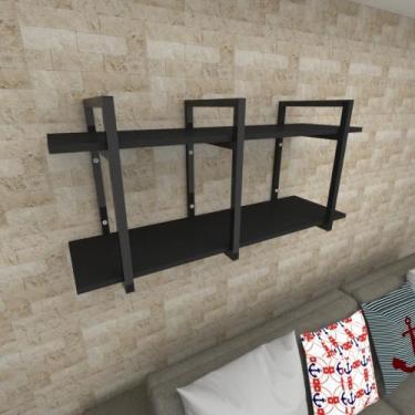 Imagem de Nicho estilo industrial prateleira sala prateleira de parede suporte p