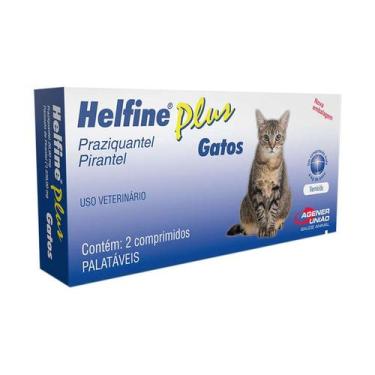 Imagem de Vermífugo para Gatos Helfine Plus c/ 2 Comprimidos - Agener