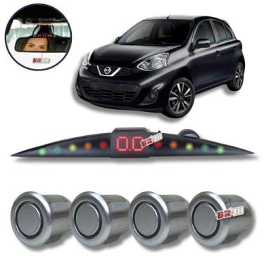 Imagem de Sensor De Estacionamento Ré Visor Slim March Todos - Tech One, PRATA